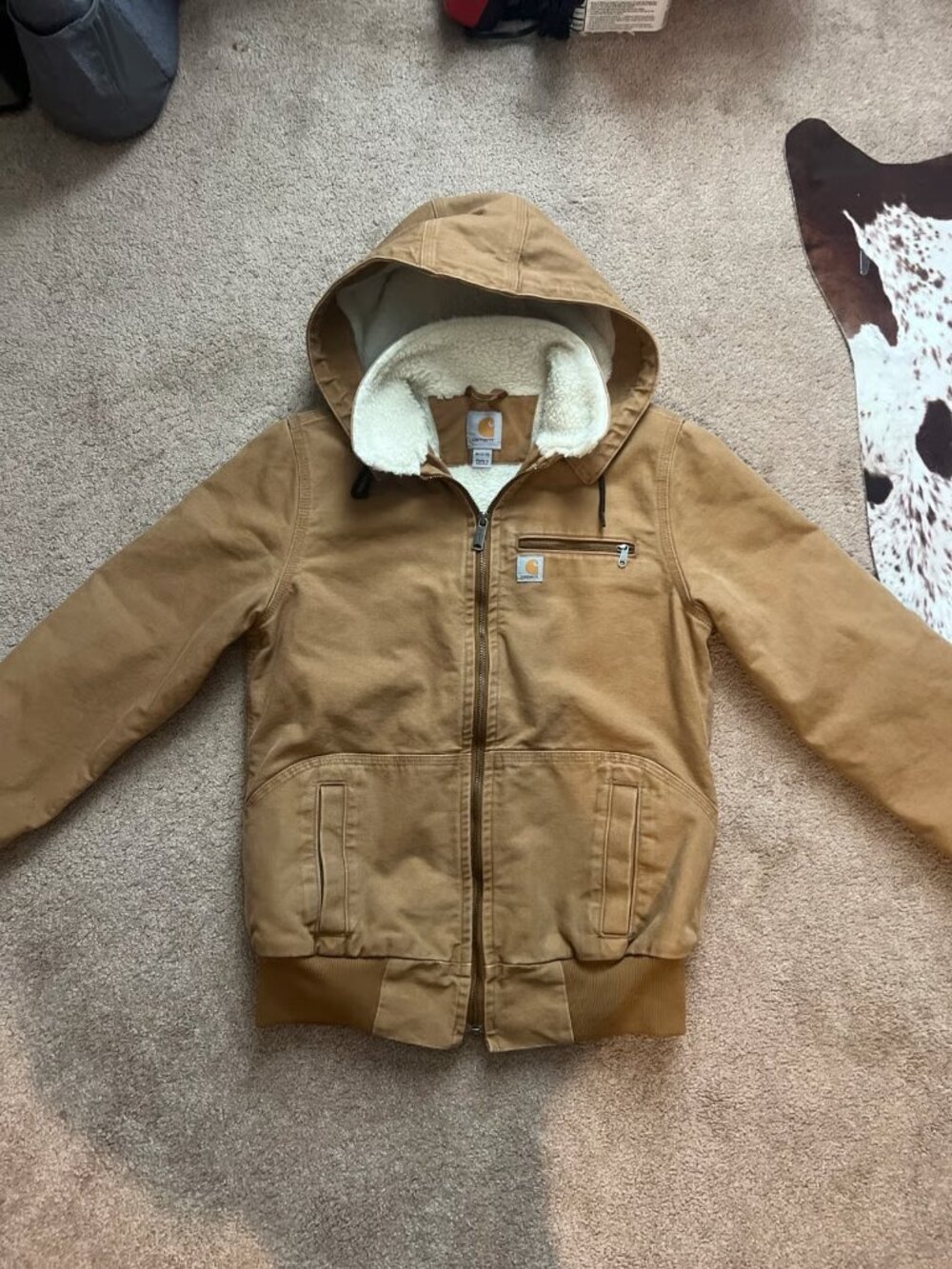DISCONTINUED Carhartt Women’s Weathered Duck Wildwood Jacket Sherpa Yellowstone